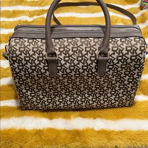 DKNY Brown Patterned Handbag